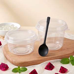 Boîte à emporter jetable en PP pour salade de fruits, bol pour boules de taro et soupe sucrée, gobelet pour gelée de plantes, bol spécifique pour poudre glacée, récipient pour tangyuan - Product Image 4