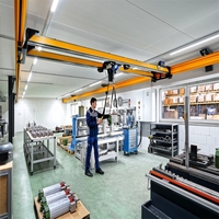 SEVENCRANE Kit de palan électrique 1,5t (1500kg) avec commande suspendue motorisée et système de rail modulaire pour usine intérieure et manutention de matériaux