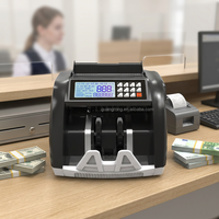 Machine de comptage de devises mixtes portable GORO de qualité professionnelle GR-5800D2 avec affichage UV/MG LED, capacité de 1000 pièces, trémie de 300 pièces