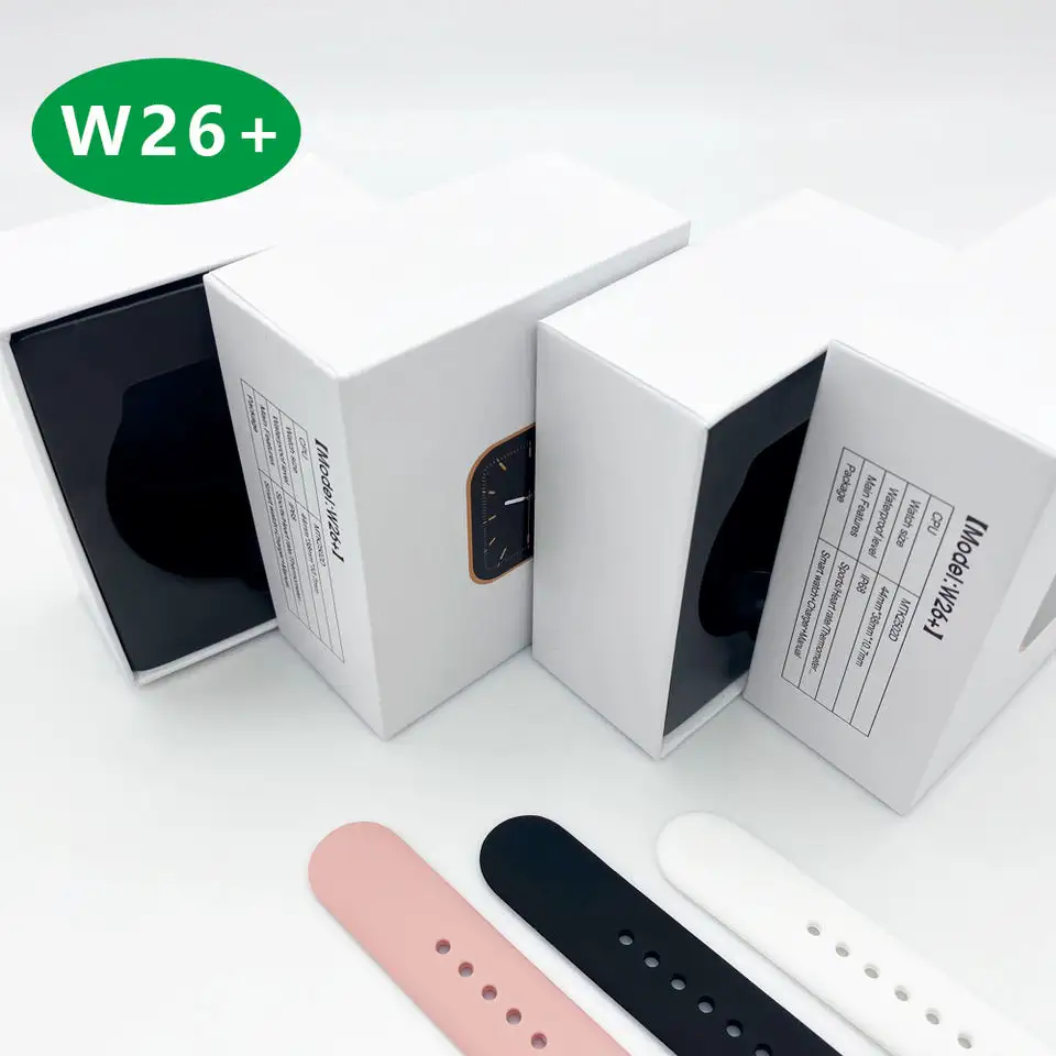 Original smartwatch factory W26+ plus hiwatch pro app Move crown Heart rate Temperature Blood Pressure smart watch