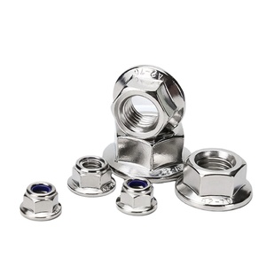 Écrous <span class=keywords><strong>à</strong></span> bride en acier au carbone DIN6927, zingués, <span class=keywords><strong>à</strong></span> insertion en nylon autobloquante pour applications automobiles, industrielles et d'ingénierie - Product Image 1