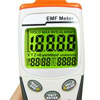 Vente en gros OEM - Mètre de mesure des ondes électromagnétiques (ElectroSmog) et des micro-ondes, plage 38mV à 11V/m, mesure de la force du champ électromagnétique (EMF) et du champ radiofréquence (RF) sur 3 axes, fabrication chinoise