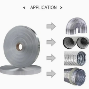 Chinesische Fabrik <span class=keywords><strong>Polyester</strong></span> Küchen-Belüftungsrohr aus Aluminium Flexibles Aluminiumfolienrohr Hochwertiges Flexibles Aluminium-PET-Rohmaterial - Product Image 3