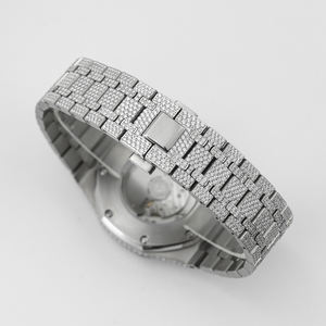 Designer-Luxus-Saphir-Automatikwerk-Uhren, Iced Out VVS Moissanite-Uhren für Herren – Großhandel - Product Image 2