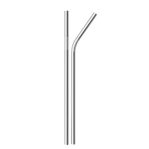 New stainless steel straw set for milk tea, beverages, and <b>bars</b>; Western-style round solid color straw set wholesale. - Product Image 5