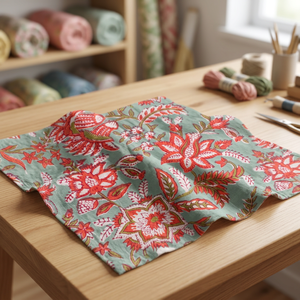 Nuevas telas de algodón estampadas a mano exclusivas de 60*60 cm, 100% algodón puro, telas del grupo Taj disponibles en stock. - Product Image 1