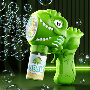 Bemay Toy Jouet de pistolet à bulles de dinosaure à 6 trous, Machine de soufflage de bulles, Jouet à bulles coloré pour <span class=keywords><strong>jouer</strong></span> en plein air pour les enfants - Product Image 3