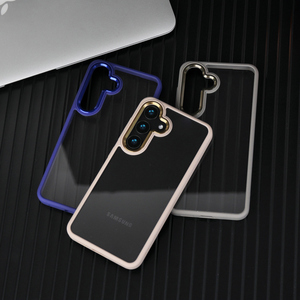 Étui de téléphone portable TPU transparent antichoc résistant jaune de luxe pour <span class=keywords><strong>SAMSUNG</strong></span> S25 ULTRA S25 PLUS couverture arrière cristalline - Product Image 3