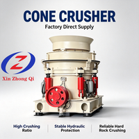 Équipement de traitement et de réduction de granit, roche et pierre pour carrière, type cône hydraulique multicylindre HP HPT, machine de production de sable