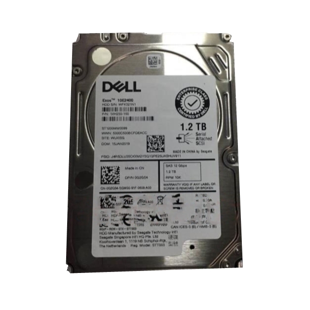 Dell 10K SAS 2.5" Hot-Plug Drive Bulk Storage 1.2TB  12Gbps 512e RAID Ready