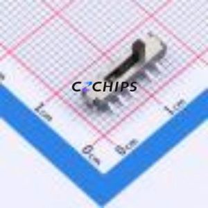 SS-3456S-02-L2 Slide Switch SMD Switch Double Pole Four Throw Rectangle Pin Header SMD Tab 15mm - Product Image 1