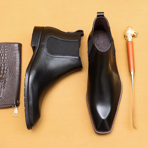 Nouvelles Bottines Homme 2025 en Cuir Véritable Lavable Faites à la Main Style Rétro Amekaki Workwear à Lacets - Product Image 3