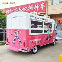 Jinlijing Op Maat Gemaakte Food Trailer Kar Fast Food Busje Ijs Burger Koffie Mobiele Elektrische Food Truck Met Volledige Keuken
