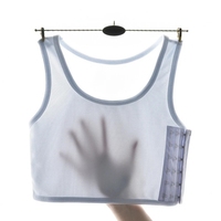 OEM Service Lesbian Sportswear Poitrine Poitrine Reliure Trans Crop Top Plat Reliure Les Corset Stretch Body Shaping Boucle
