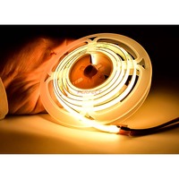 Bande LED COB Flexible RVB à 3 Étapes No Dot Wholesale Project SDCM, Télécommande, Cuivre, 480 LED/m, Angle de Faisceau 180°, Dimmable