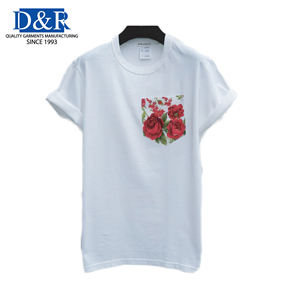 เสื้อยืดคอกลมผ้าฝ้ายป้องกันการยับของผู้ชายเสื้อยืดคอกลมมีกระเป๋าพิเศษทรงโอเวอร์ไซส์ - Product Image 5