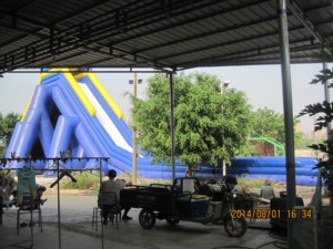 <b>Inflatable</b> 50 meters giant <b>water</b> <b>slides</b> for outdoor commercial party rental - Product Image 4