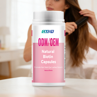 Capsules d'acides aminés pour adultes, marque privée OEM, biotine haute pureté, d'origine végétale fermentée, pour cheveux et ongles
