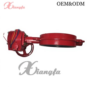 Valvola a <span class=keywords><strong>Farfalla</strong></span> XiangFa con Segnale di Stato DN150 in Ghisa Sferoidale PN16 Azionata a Ingranaggi per Antincendio con Feedback Flessibile - Product Image 4