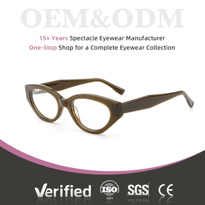 Montatura per <span class=keywords><strong>Occhiali</strong></span> Unisex Retrò Personalizzabile Stile Cat Eye in Acetato per <span class=keywords><strong>Occhiali</strong></span> <span class=keywords><strong>da</strong></span> <span class=keywords><strong>Vista</strong></span> - Product Image 1