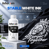 Encre blanche DTF, fourniture directe d'usine pour l'impression par transfert thermique sur film PET, impression textile fluide, ensemble de 5 couleurs