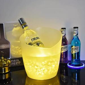 AA Batería Tipo PP Plástico Champán Cerveza LED Cóctel Botella Cubo <span class=keywords><strong>de</strong></span> hielo para Night Club Party Bar - Product Image 1
