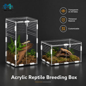 Hábitat Modular Personalizado para Reptiles de Acrílico con Material Reforzado, Múltiples Ventilaciones, Vista de 360° y Diseño Anti-Escape - Product Image 1