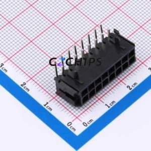 WAFER-MX300WZ-28A Wire-to-Board Pin Header Bent Lead Through Hole,P=3mm Connector 2x8P 3mm Right Angle Insert 2 - Product Image 1