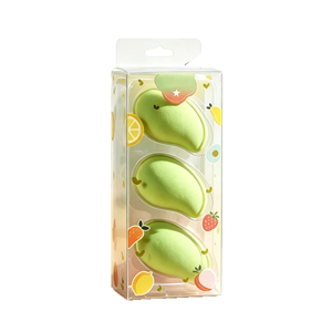 Juego de Esponjas de Maquillaje Mini con Forma de Fruta, Lindas, Sin Látex, Lavables, Suaves, para Base de Maquillaje, Esponja de Belleza, para Mujeres - Product Image 1