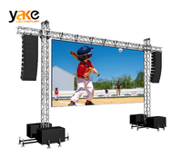 Écran LED d'extérieur 500x1000mm 4x3m pour location, rétroéclairé, étanche IP65, couleur intégrale, pour centres commerciaux et éducation, garantie 5 ans