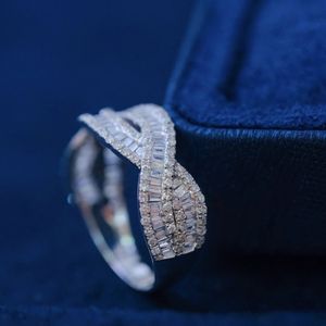 Bague en diamant naturel de 1,20 carat, torsadée, de luxe, personnalisée, marque Xinfly, 18 carats - Product Image 4