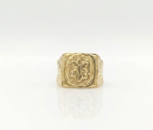 DIVYORO Luxury <b>Mens</b> <b>Ring</b> Gold Plated Copper and Brass Fashion Jewelry Classic Design for Wedding Party and Gift Collection - Product Image 1