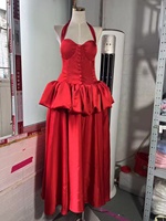 Nouvelles arrivées OUDINA : Robes longues élégantes à dos nu et à volants pour femmes, grandes tailles