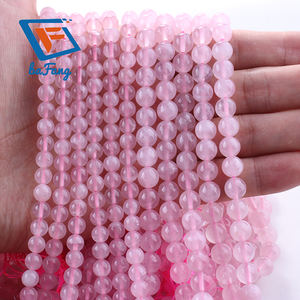 ลูกปัดควอตซ์ลายกุหลาบมาดากัสการ์ธรรมชาติลูกปัดอัญมณีทรงกลม6 8 10มม. สำหรับการทำเครื่องประดับ DIY - Product Image 3