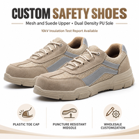 Chaussures de sécurité électriques personnalisées avec embout en plastique et semelle anti-perforation, rapport de test 10 kV disponible