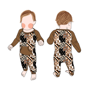 Großhandel Maßgefertigte Bambus-Babykleidung Neugeborenen-Reißverschluss-Strampler Säuglings-Jumpsuit Zweiwege-Reißverschluss Gestrickter Stoff Unisex-Pyjamas - Product Image 3