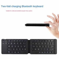 Nouveau clavier d'ordinateur portable pliable anti-déversement ambidextre, mini, sans fil 2,4 GHz, USB 3.0, à touches ciseaux, facile à transporter, ODM/OEM