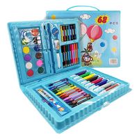 Crayon en cire torsadé fantaisie en plastique pour enfants, non toxique, ensemble de crayons soyeux, sac personnalisé en PVC pour l'art