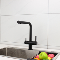 Robinet d'eau potable à 3 voies pour évier de cuisine Robinet filtre à eau en céramique Refroidisseur d'eau pétillant 3 en 1