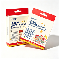 Patch botanique pour le nombril, autocollant corporel en tissu doux, respectueux de la peau, adhésif délicat, usage domestique, emballage personnalisé
