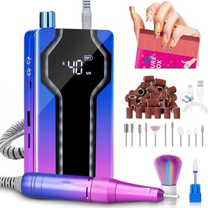 Taladro Eléctrico Profesional Portátil para Uñas, 40000 RPM, Herramienta Eléctrica para Uñas Acrílicas, Removedor de Esmalte en Gel, Hecho de Plástico Duradero - Product Image 6