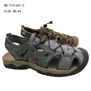 New Arrival Custom Fashion Men Genuine Leather slippers Outdoor Summer Beach Leather <b>Sandals</b> - Product Image 2