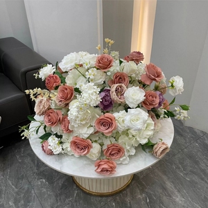 ลูกบอลดอกไม้ประดิษฐ์หลากสีขนาด 80 ซม. ลูกบอลดอกกุหลาบสีชมพูคุณภาพสูงสำหรับตกแต่งโต๊ะในงานแต่งงาน - Product Image 3