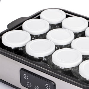 <span class=keywords><strong>Yaourtière</strong></span> domestique électrique en acier inoxydable 12 pots avec bocaux en verre <span class=keywords><strong>Yaourtière</strong></span> électrique pour dortoir ou bureau - Product Image 4