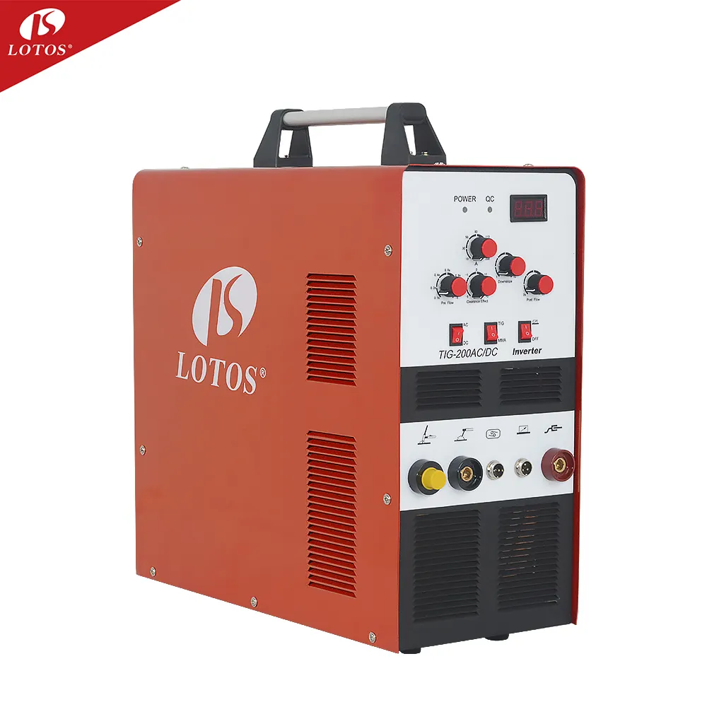 Lotos Tig200 Pulse Inverter ac dc tig welder 200 a aluminum welding machine use price with free accessory for sale