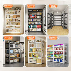 Estante de Almacenamiento Rosa para el Hogar con Panel Perforado, Estante de Almacenamiento Multicapa para Cuarto de Servicio o Balcón, Fácil de Montar - Product Image 2