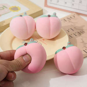 Jouet Squishy Pêche Floqué Réaliste, à Remontée Lente, Anti-Stress, pour Soulager l'Anxiété et le Jeu Créatif - Product Image 2