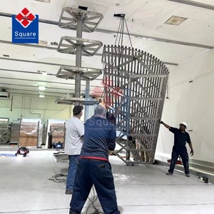 مجمد حلزوني مزدوج مربّع من من نوع المجمد سريع التجميد عالي الإنتاجية للدجاج - Product Image 4