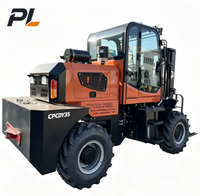 Chariot élévateur tout-terrain articulé arrière de 3,5 tonnes, chariot élévateur tout-terrain robuste pour travaux de manutention en verger et en cour