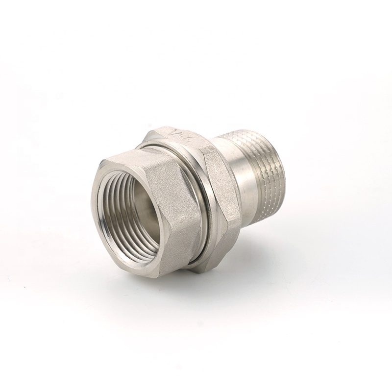 VG Brand 1/2 - 2 inch Brass Straight Union Pipe Fitting with O-ring